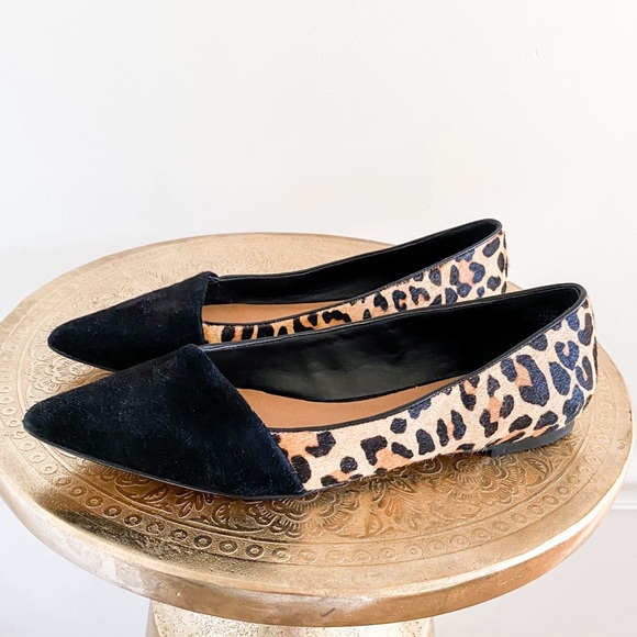 Crown Vintage Shoes - Crown Vintage Leopard Animal Leather Flats